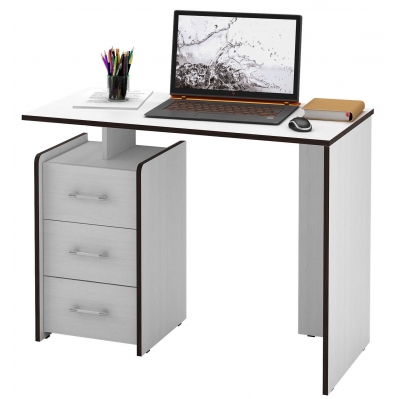 Письменный стол Слим-1 белый